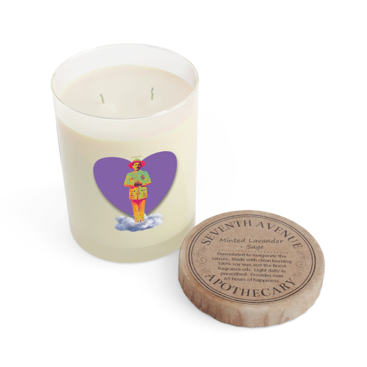 Scented Candle - Full Glass, 11oz - San José Gregorio Hernández Pop 2