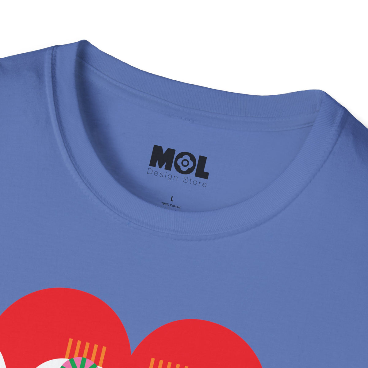 Peace & Love Heartfelt Unisex Softstyle T-Shirt