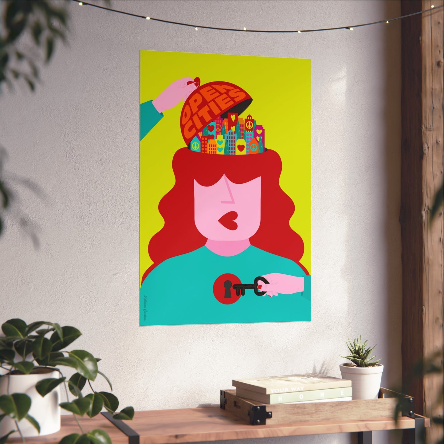 Impresión de bellas artes Giclée - Ciudades abiertas