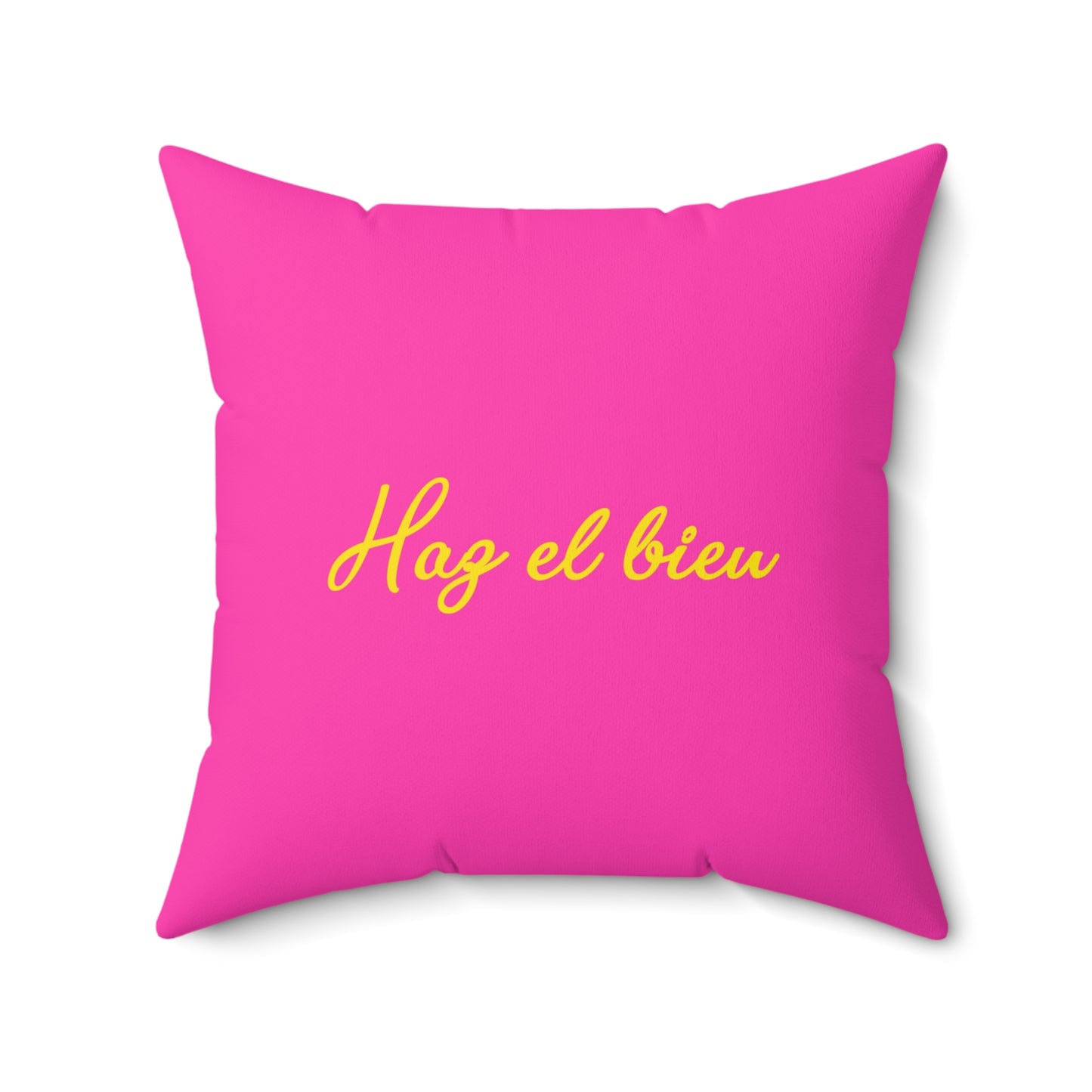 Faux Suede Square Pillow José Gregorio Hernández Pop 2 pink