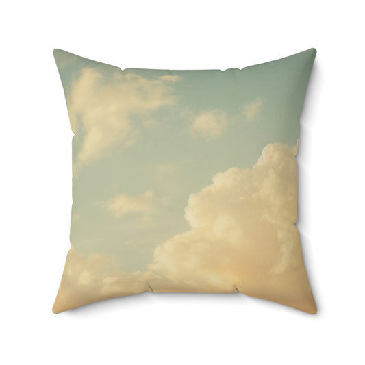 Faux Suede Square Pillow José Gregorio Hernández Vintage