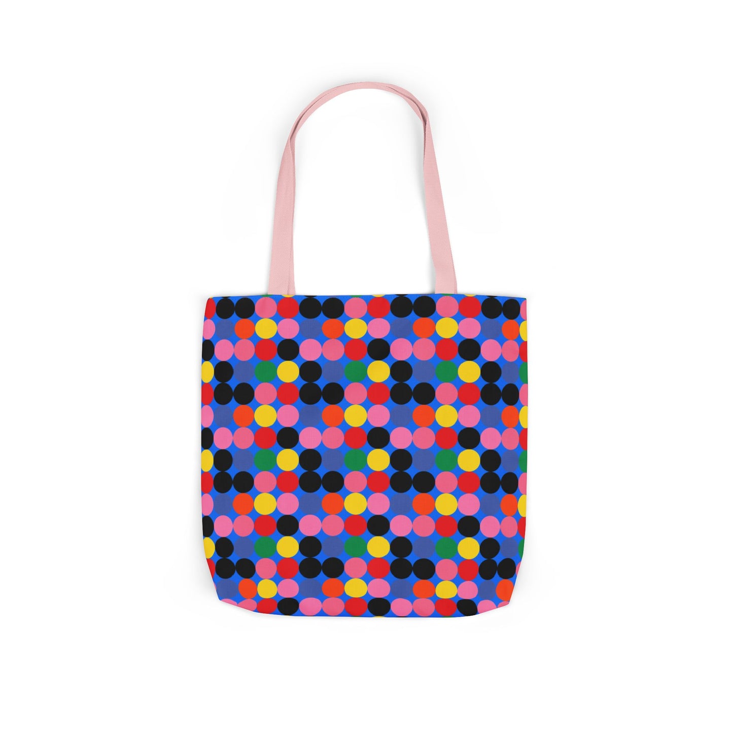 Colorful Dotted Canvas Tote Bag