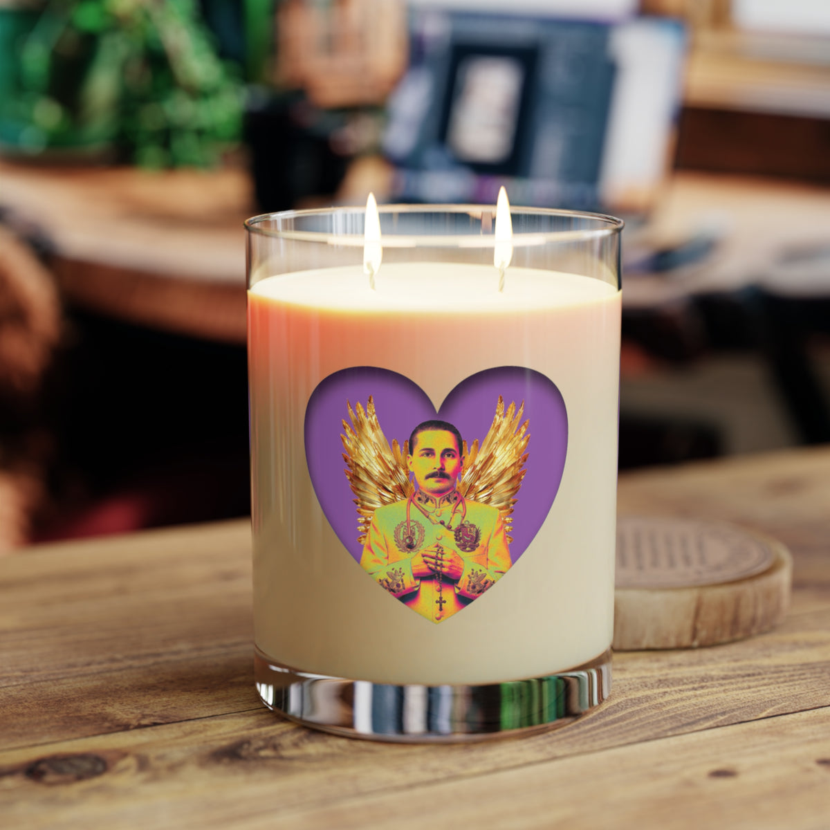 Scented Candle - Full Glass, 11oz - San José Gregorio Hernández Pop 1