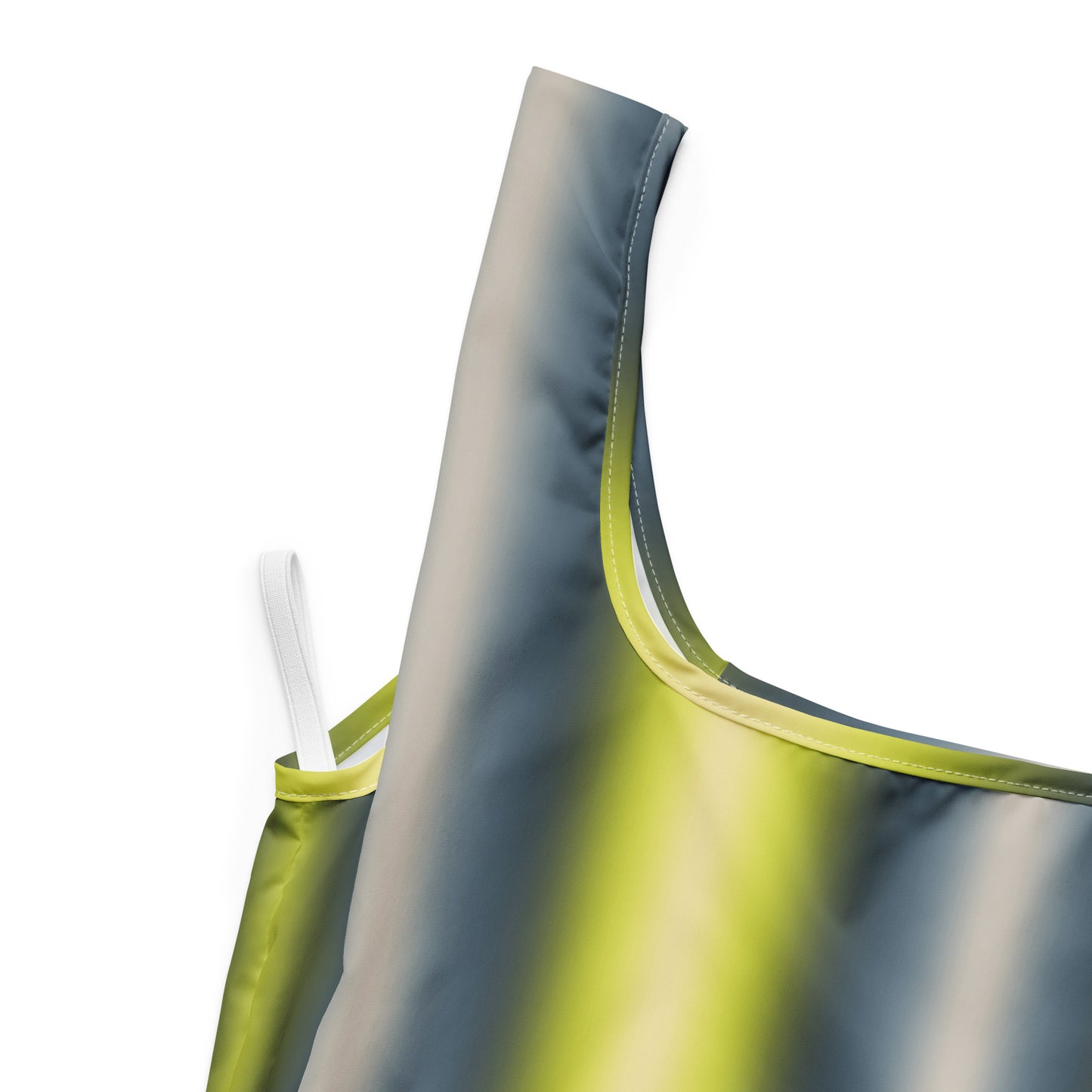 Shopping Bag Gradient Stripe neon yellow