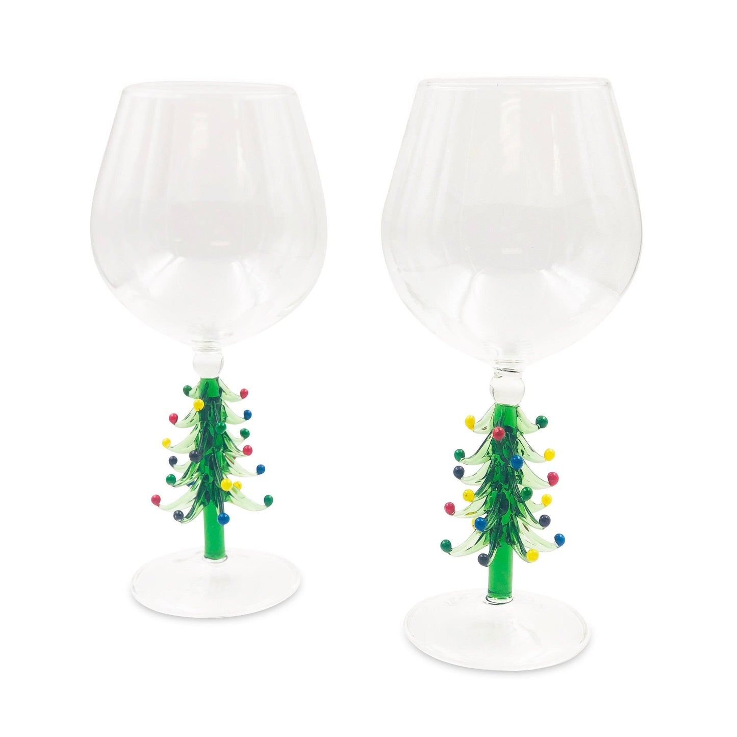 3D Christmas Tree Wine Glasses