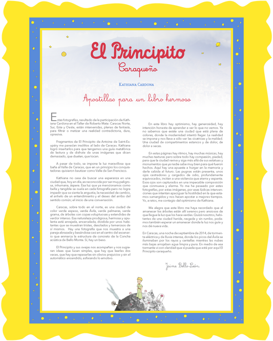 ”El Principito Caraqueño” - Apostillas para un libro hermoso