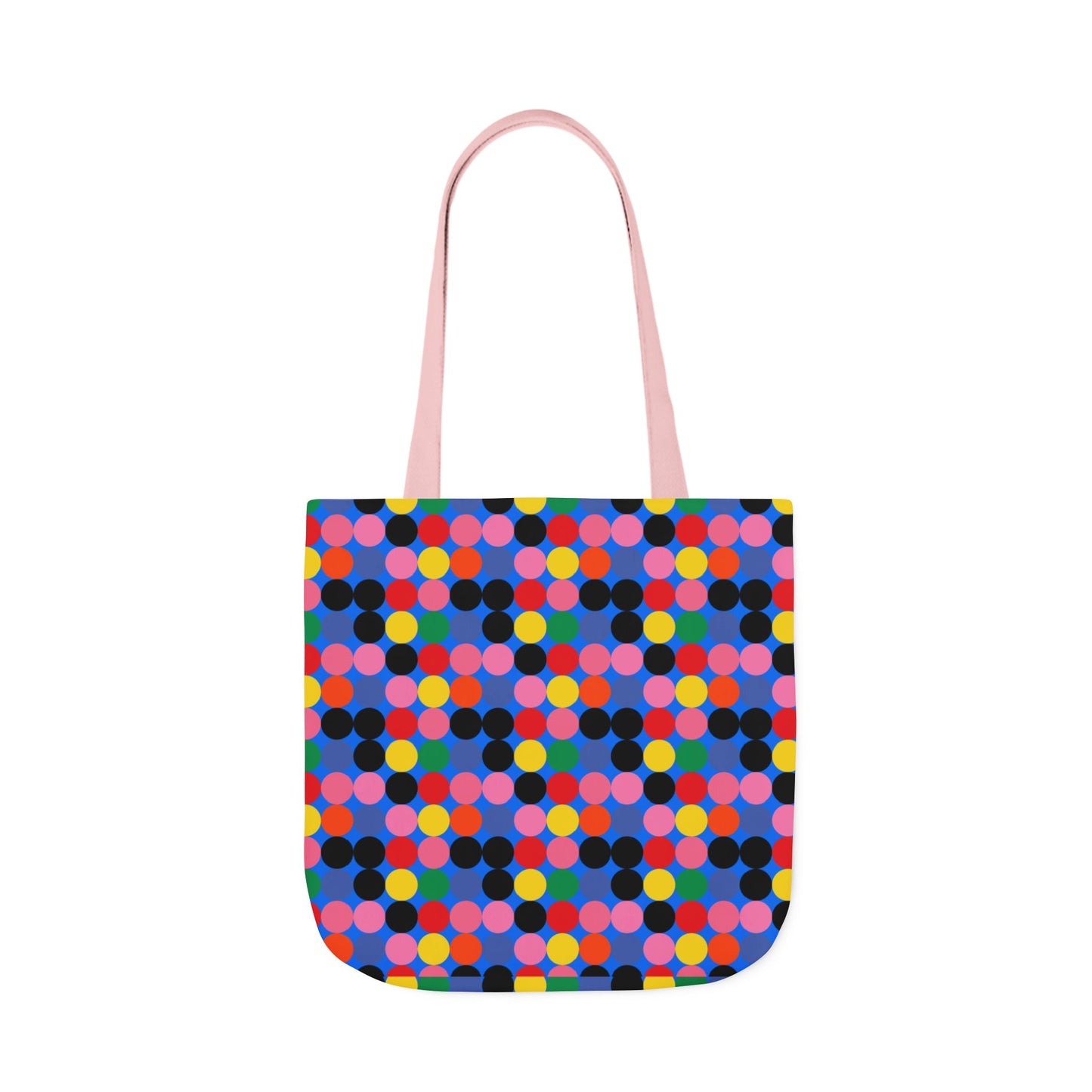 Colorful Dotted Canvas Tote Bag