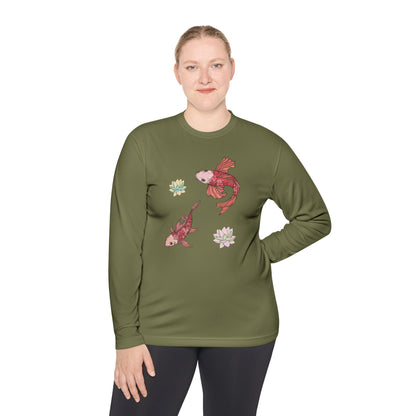 Unisex Langarmshirt Leicht Vplants - Koi