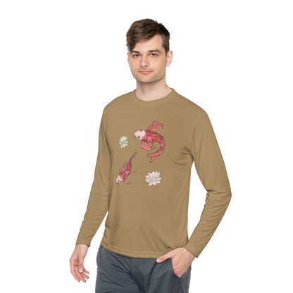 Unisex Langarmshirt Leicht Vplants - Koi
