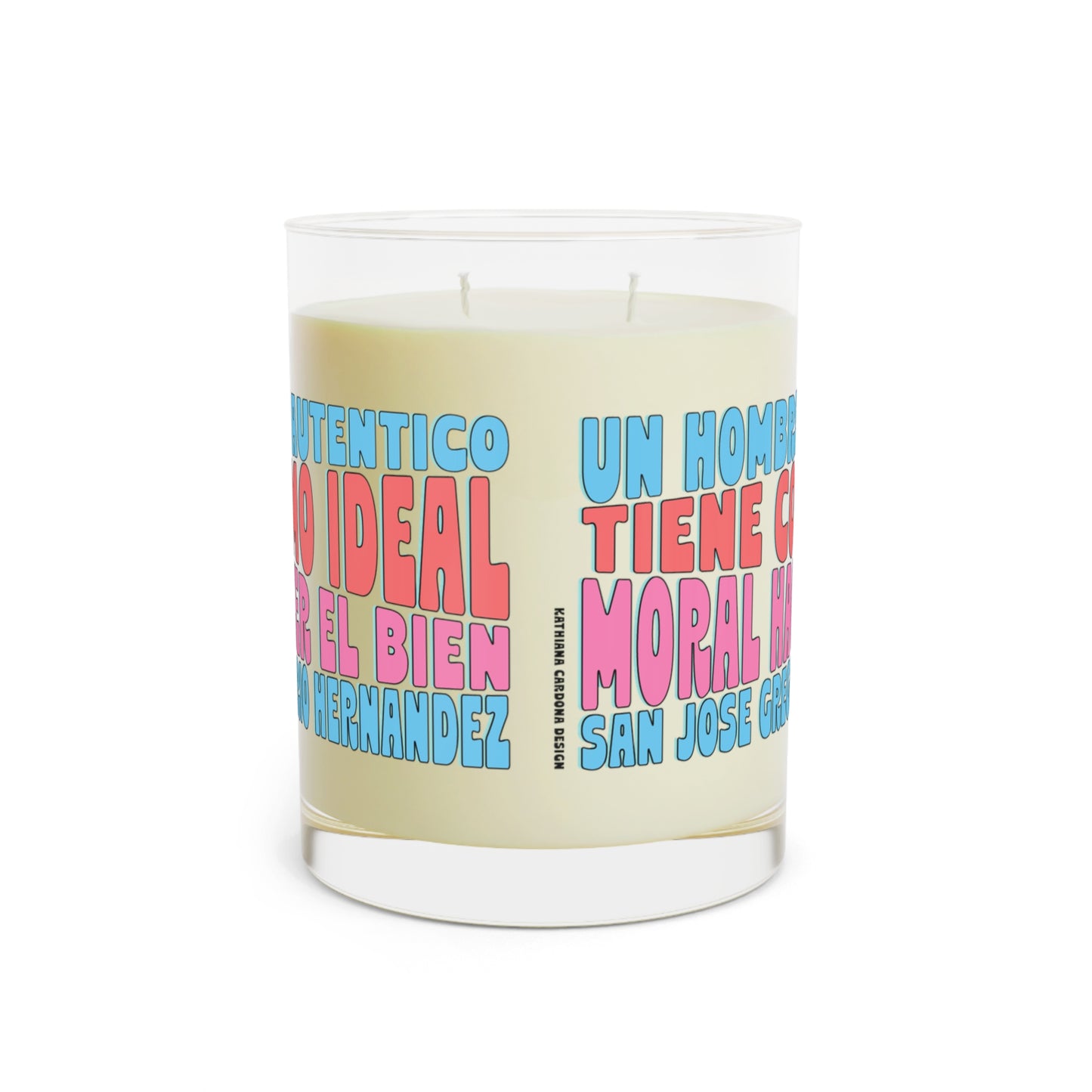Scented Candle - Full Glass, 11oz - San José Gregorio Hernández Poster - Winner in United Design Messages to Humanity