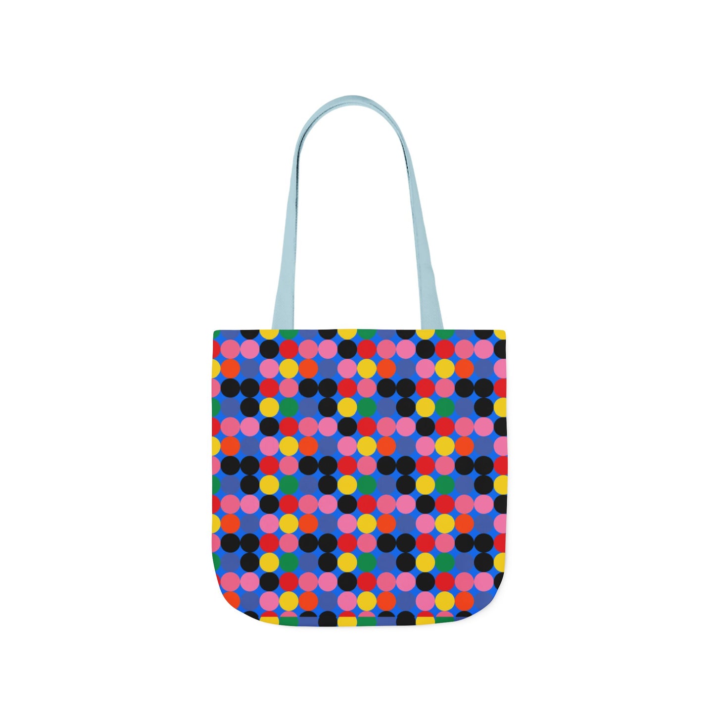 Colorful Dotted Canvas Tote Bag
