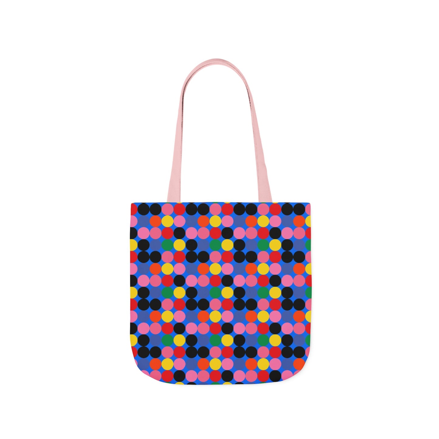 Colorful Dotted Canvas Tote Bag