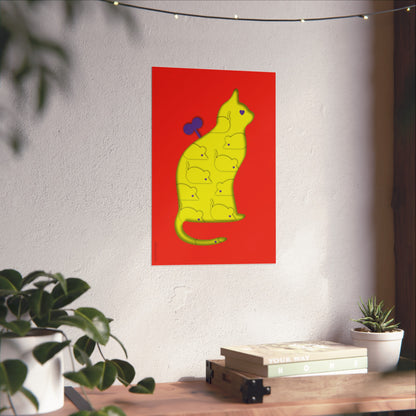 Impresión Giclée Fine Art - Convivencia limón rojo 