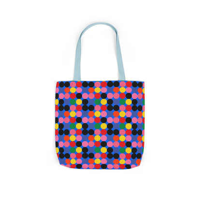Colorful Dotted Canvas Tote Bag