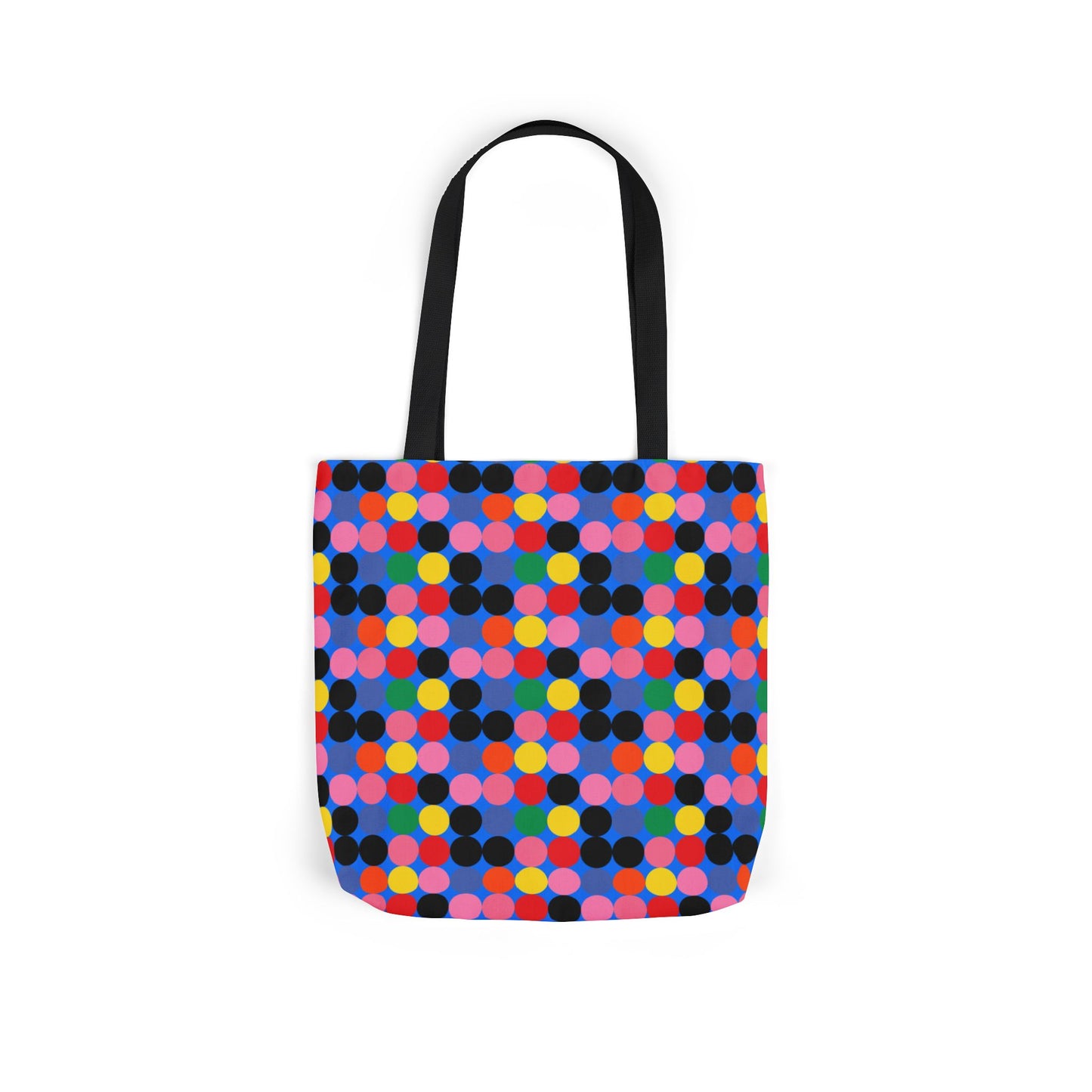 Colorful Dotted Canvas Tote Bag