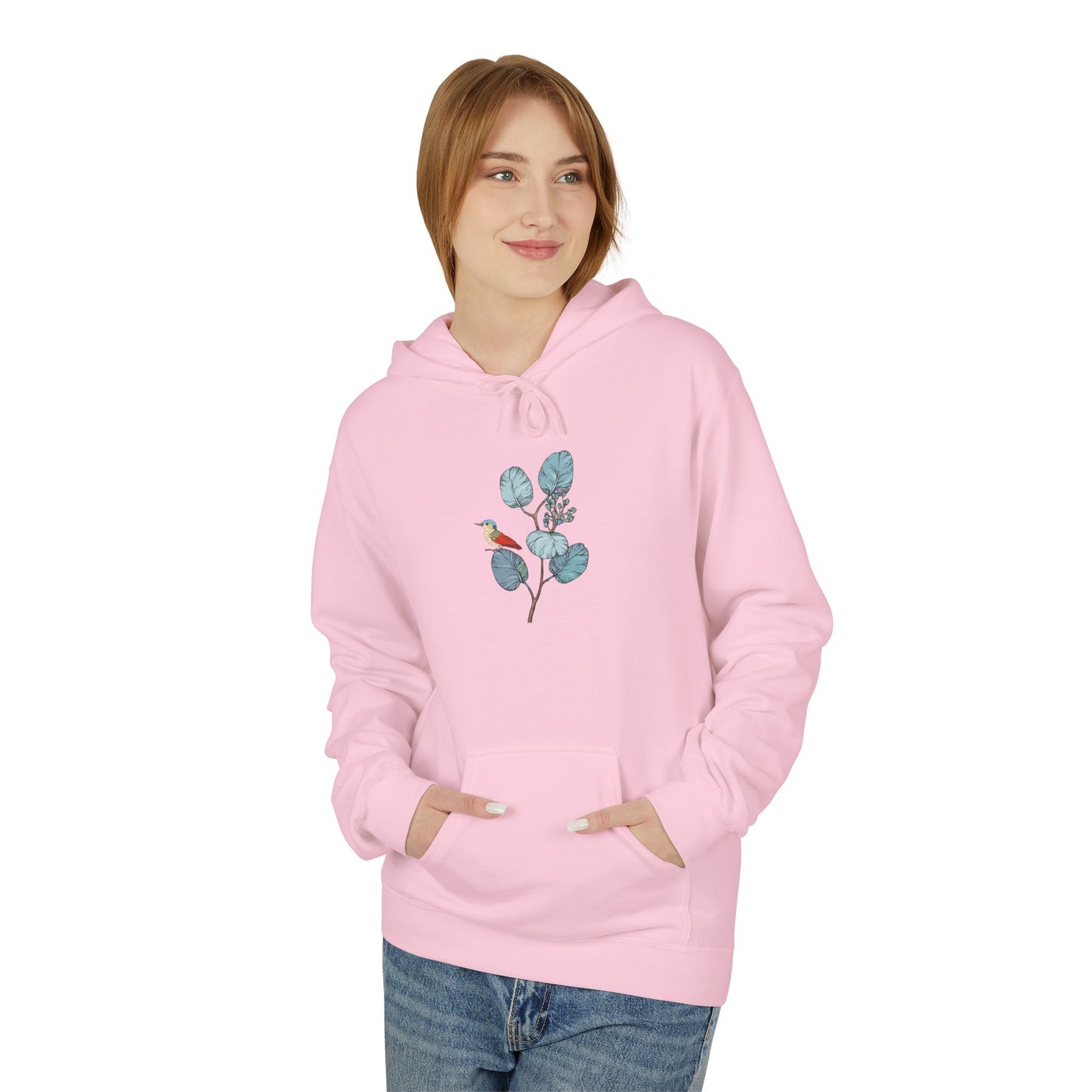 Unisex Midweight Softstyle Fleece Hoodie Vplants - Vogel