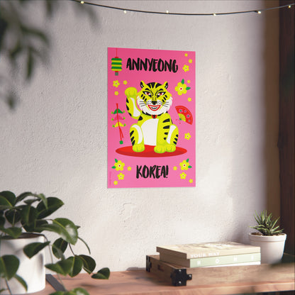 Giclée Fine Art Print  - Anyeong Korea - Lucky Tiger