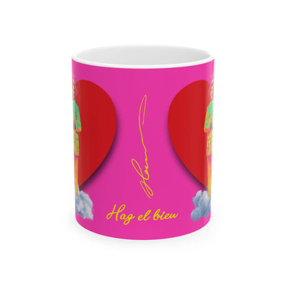 Ceramic Mug, (11oz, 15oz) San José Gregorio Hernández Pop 2