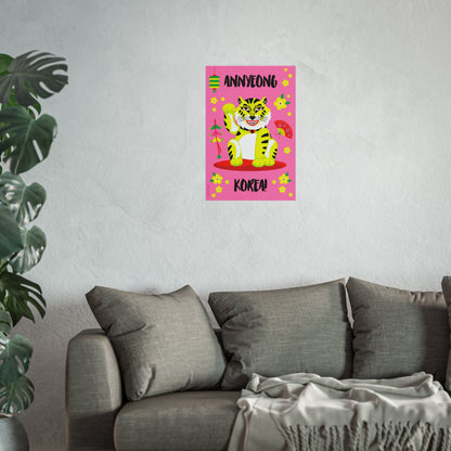 Giclée Fine Art Print  - Anyeong Korea - Lucky Tiger