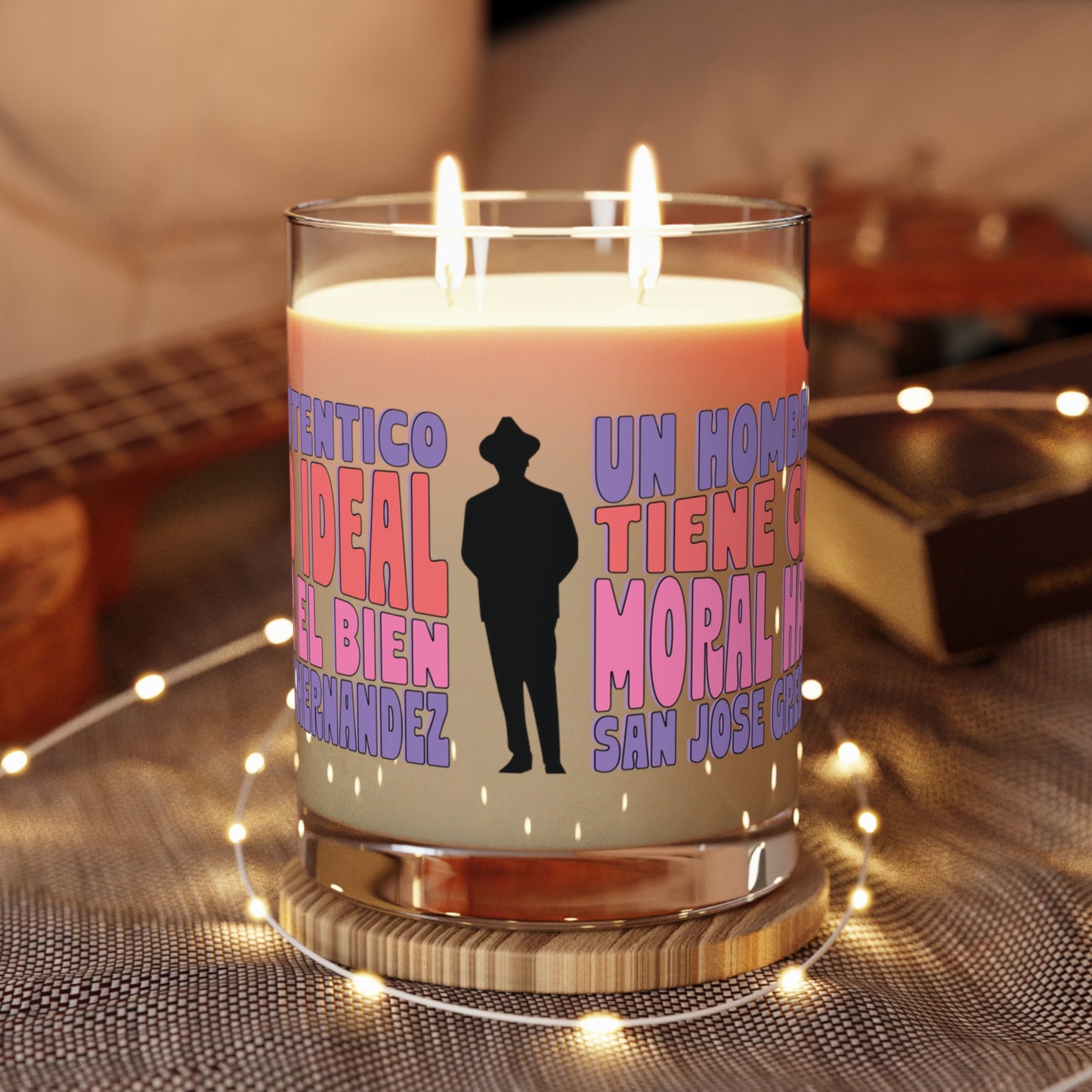 Scented Candle - Full Glass, 11oz - San José Gregorio Hernández Poster - Winner in United Design Messages to Humanity