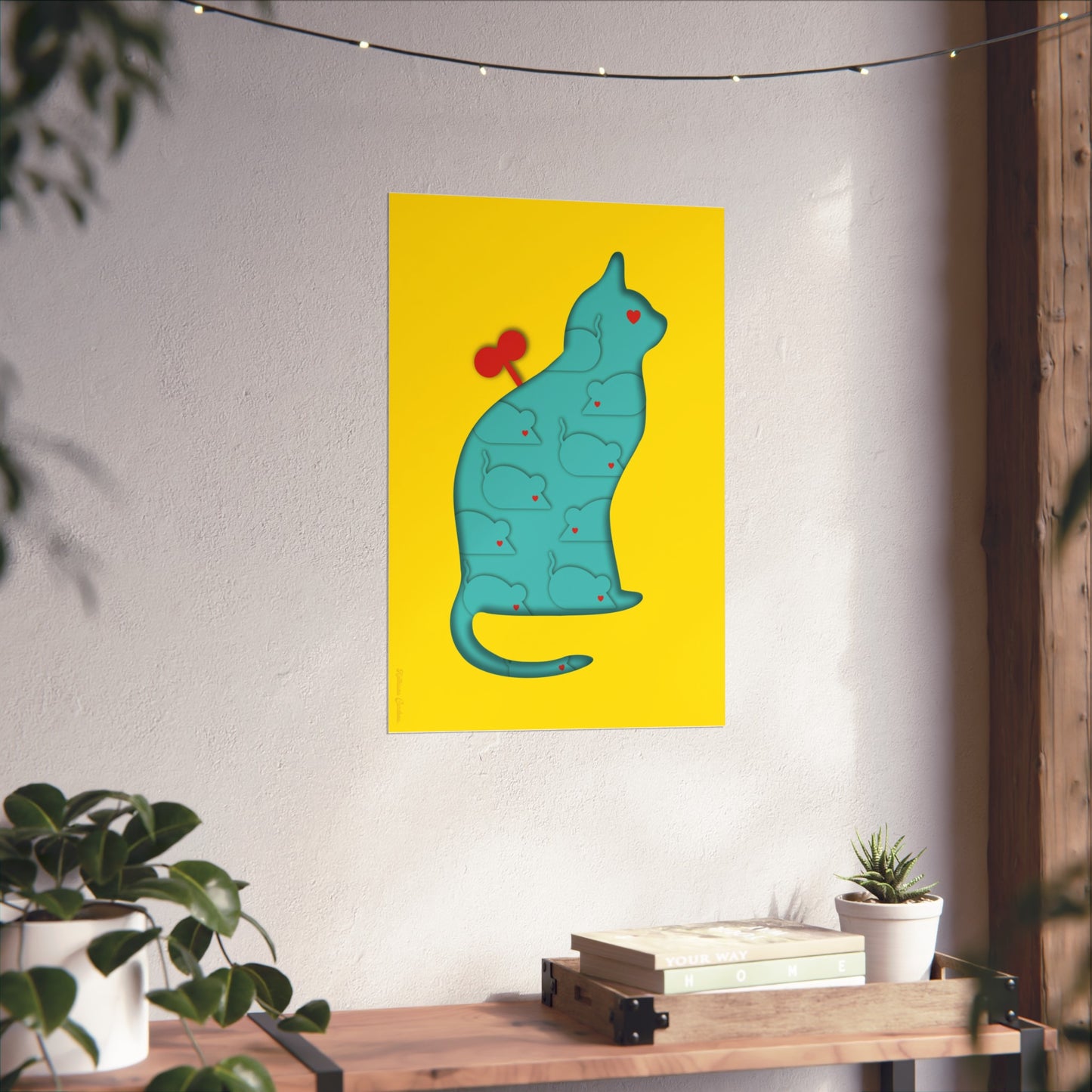 Lámina Giclée Fine Art - Coexistencia amarillo 