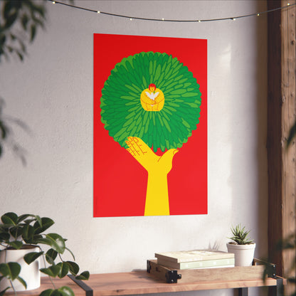 Giclée Fine Art Print  - Tree & Me - Plant a Tree for Childrens War