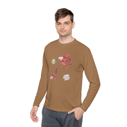 Unisex Langarmshirt Leicht Vplants - Koi