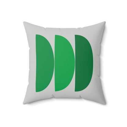 Faux Suede Square Pillow Christmas Semicircles