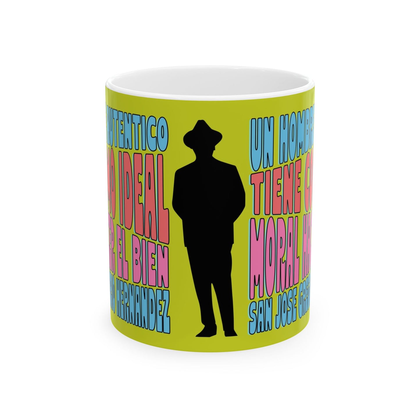 Ceramic Mug, (11oz, 15oz) San José Gregorio Hernández Poster - Winner in United Design Messages to Humanity