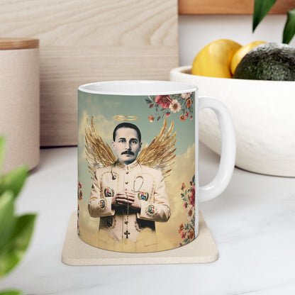 Ceramic Mug, (11oz, 15oz) San José Gregorio Hernández Vintage