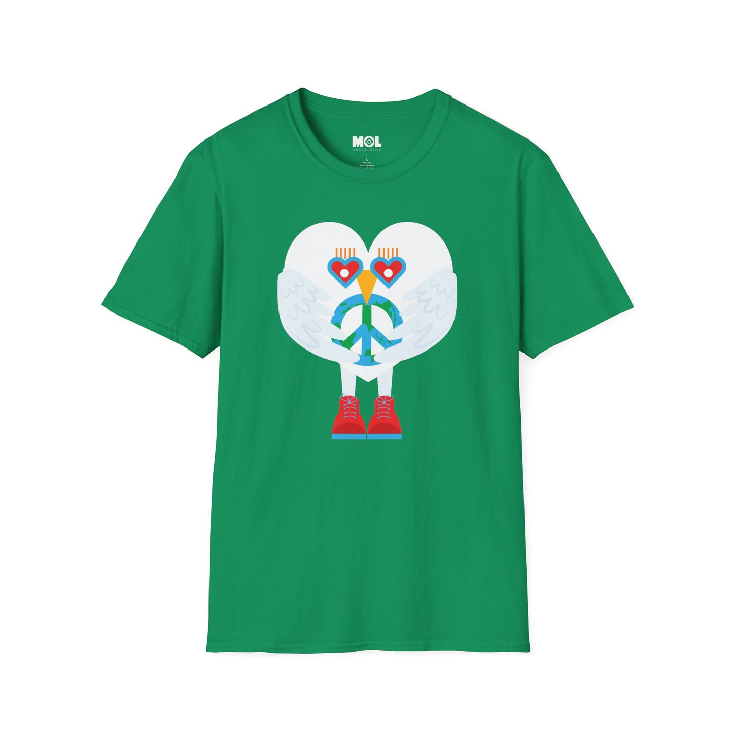 Peace & Love to the World Unisex Softstyle T-Shirt