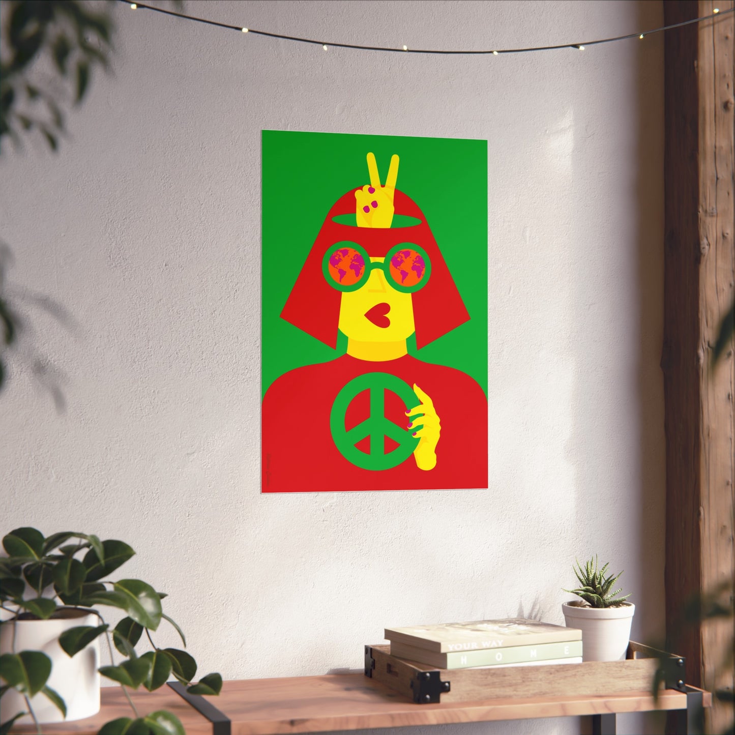 Giclée-Kunstdruck – Frieden für die Welt 