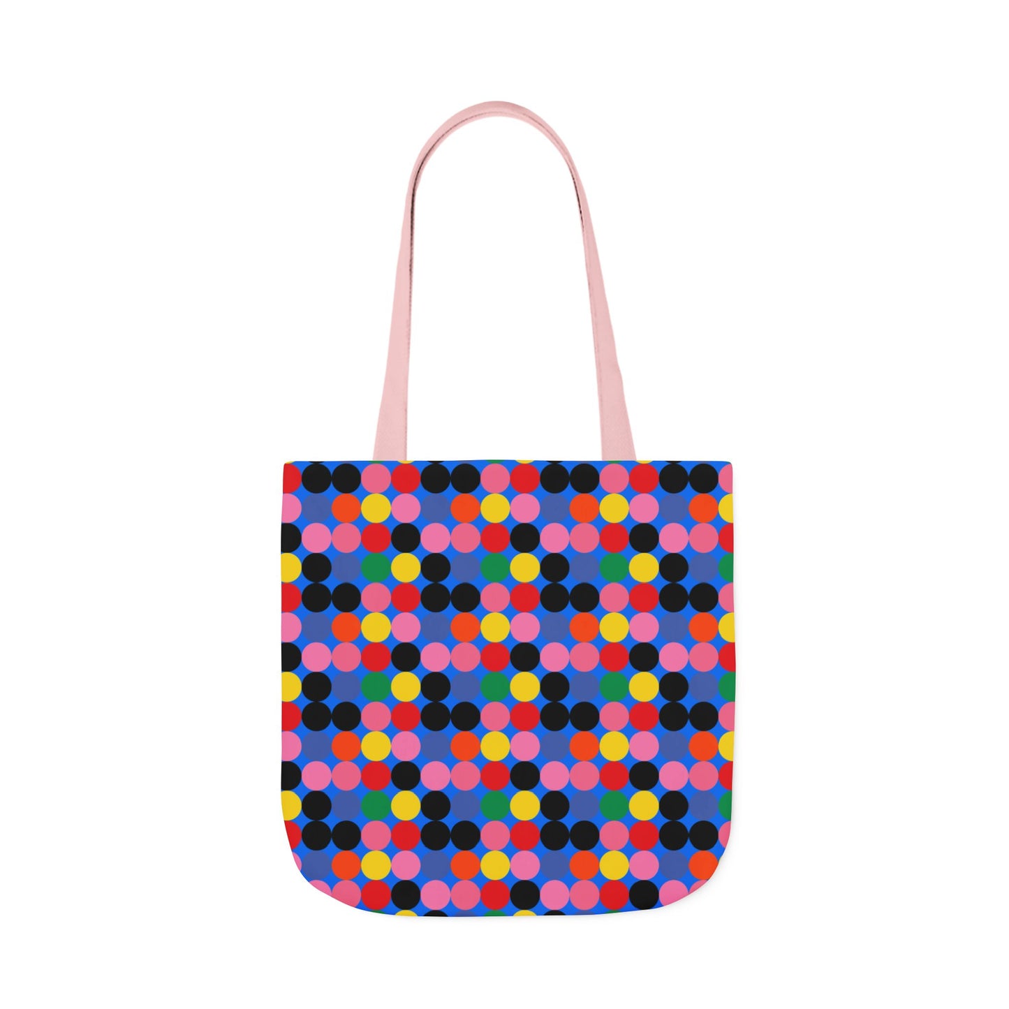 Colorful Dotted Canvas Tote Bag