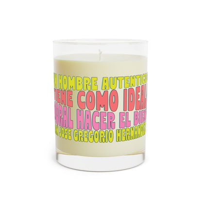 Scented Candle - Full Glass, 11oz - San José Gregorio Hernández Poster - Winner in United Design Messages to Humanity