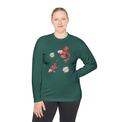 Unisex Langarmshirt Leicht Vplants - Koi