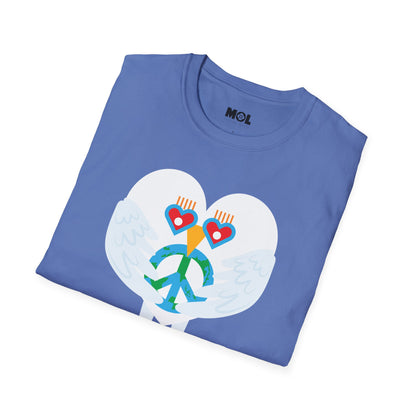 Peace & Love to the World Unisex Softstyle T-Shirt
