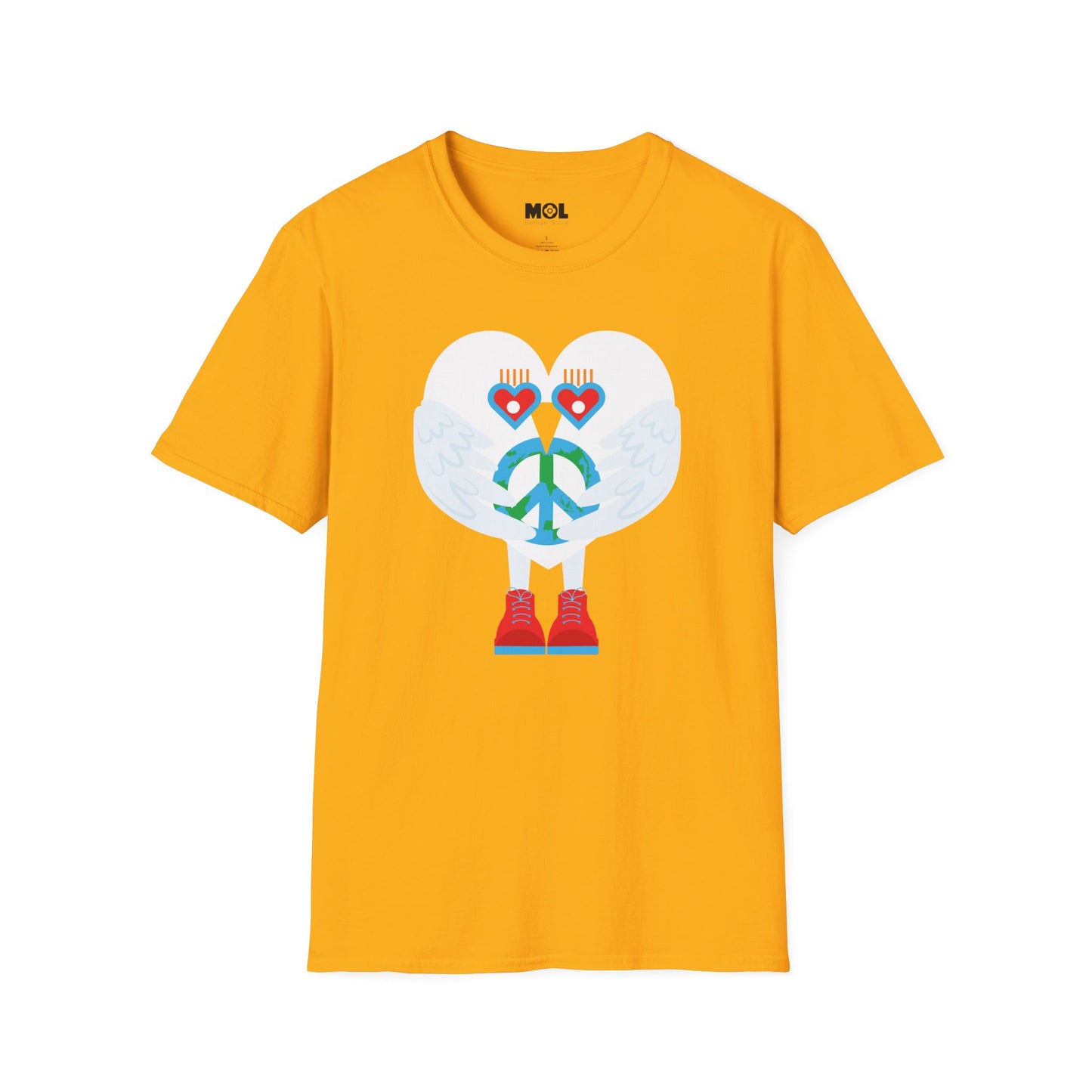 Peace & Love to the World Unisex Softstyle T-Shirt