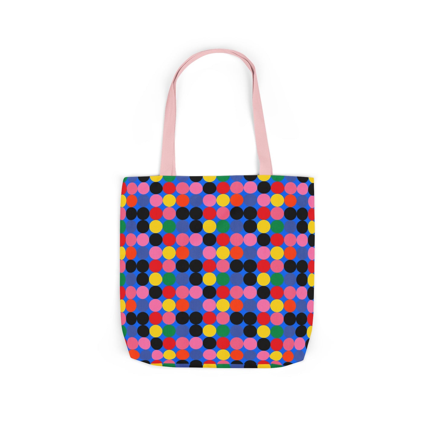 Colorful Dotted Canvas Tote Bag