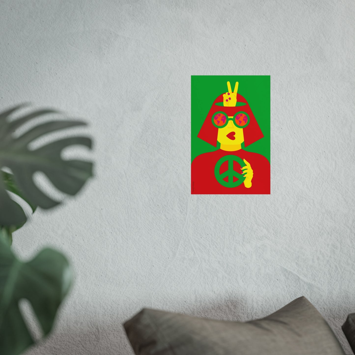 Giclée-Kunstdruck – Frieden für die Welt 