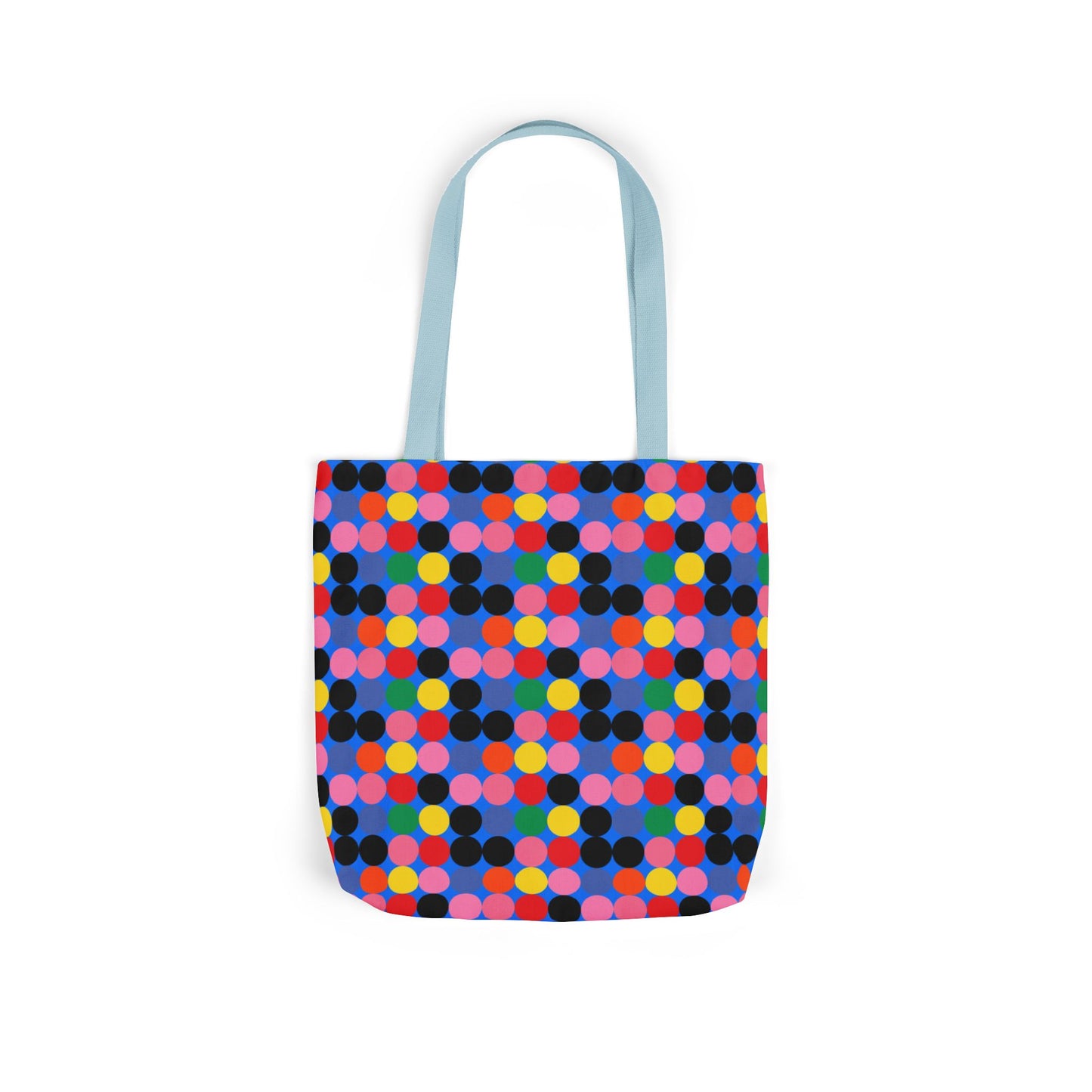 Colorful Dotted Canvas Tote Bag