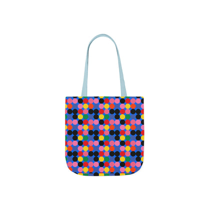 Colorful Dotted Canvas Tote Bag