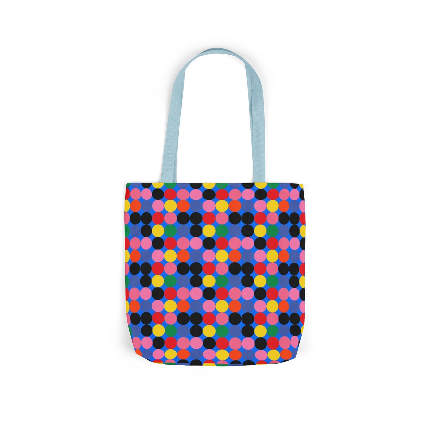 Colorful Dotted Canvas Tote Bag