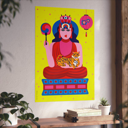 Giclée Fine Art Print  - Anyeong Korea - Buddha Statue, Seokguram Grotto