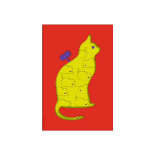 Giclée Fine Art Print  - Coexistence red lemon