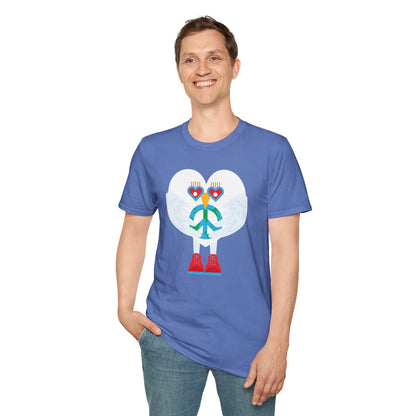 Peace & Love to the World Unisex Softstyle T-Shirt