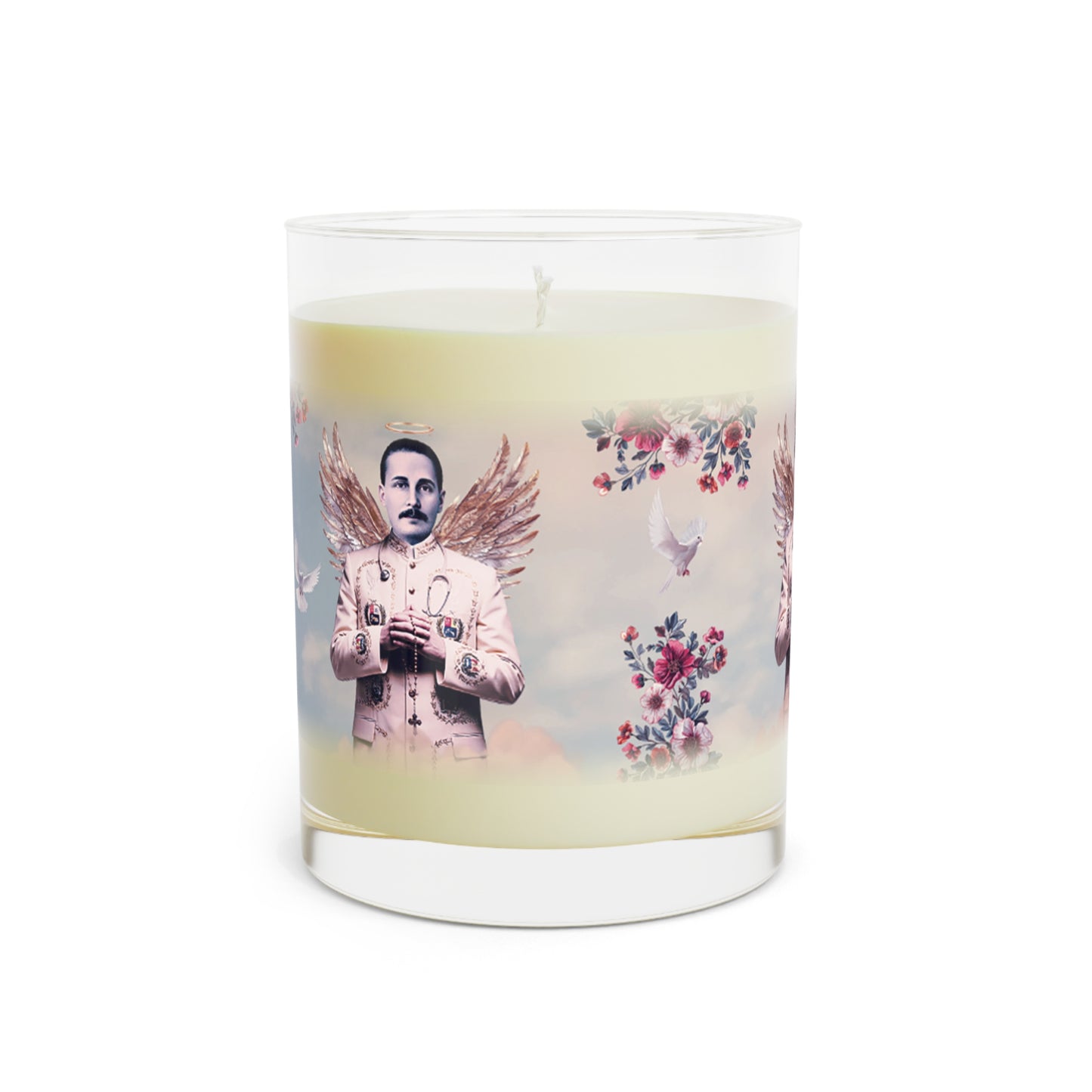 Scented Candle - Full Glass, 11oz - San José Gregorio Hernández Vintage