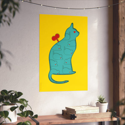 Lámina Giclée Fine Art - Coexistencia amarillo 