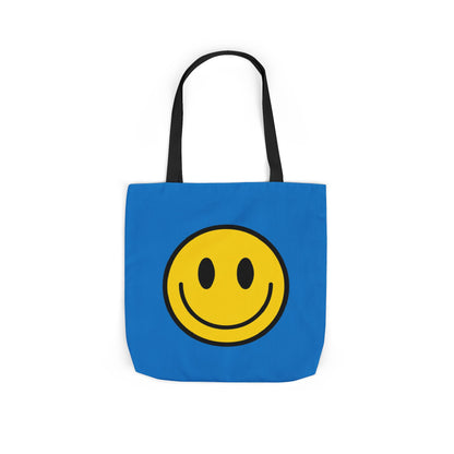 Happy Face Assorted Colors Canvas Tote Bag