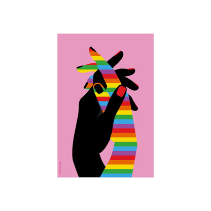 Giclée Fine Art Print - Aceptación Manos Lgbti 