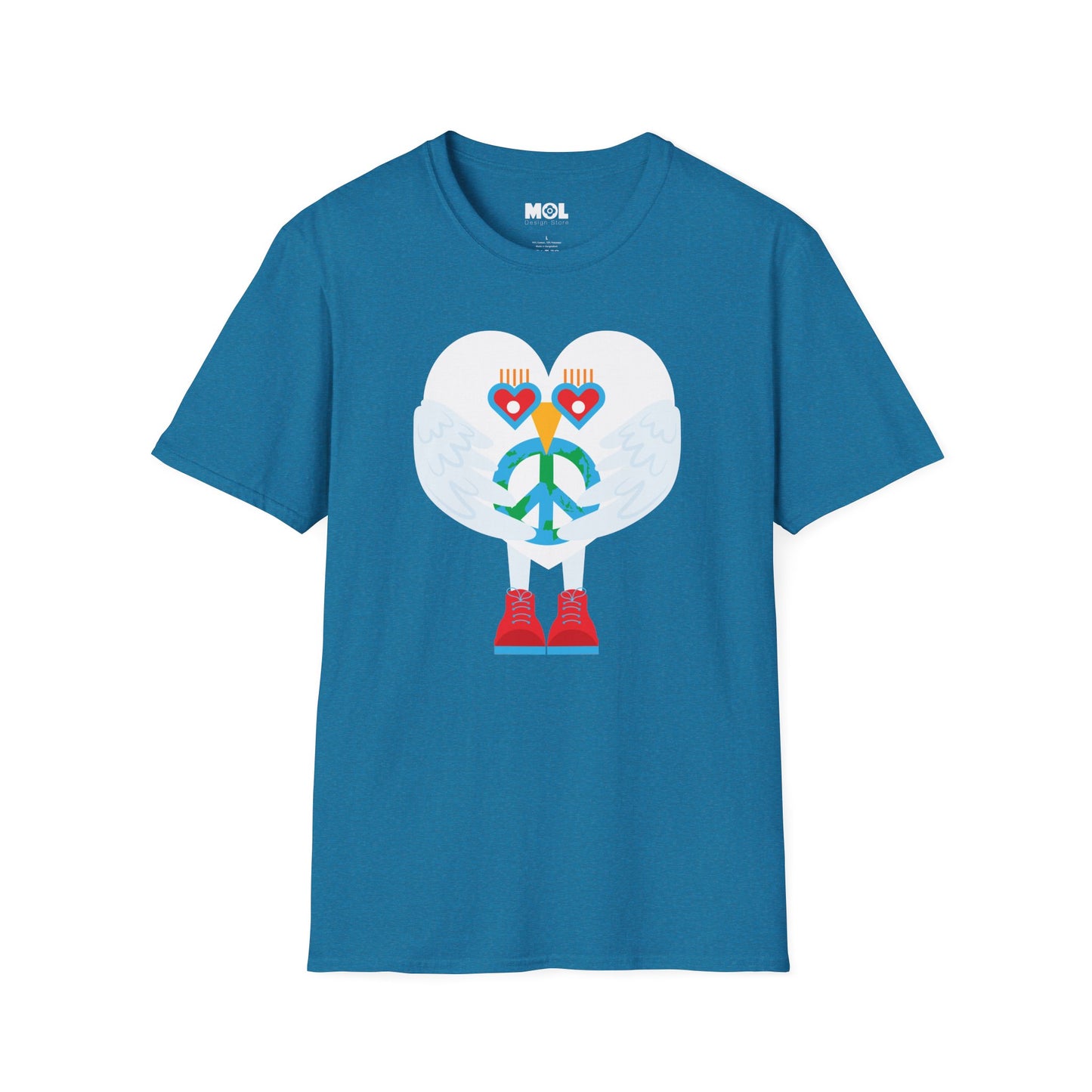 Peace & Love to the World Unisex Softstyle T-Shirt